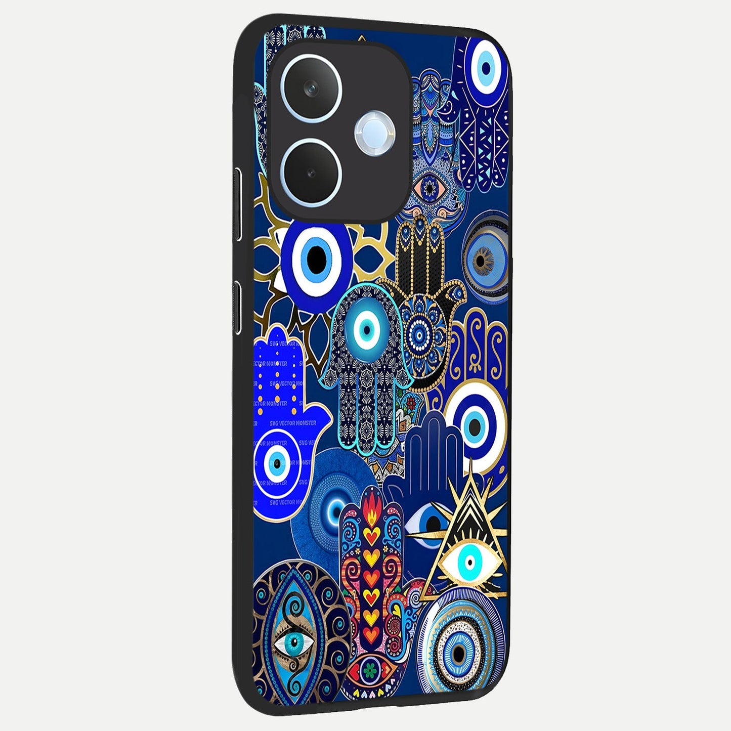 Mystic Palm Guard back cover For Oppo Reno 15 Pro mini slim fit glass case with vibrant aesthetic design
