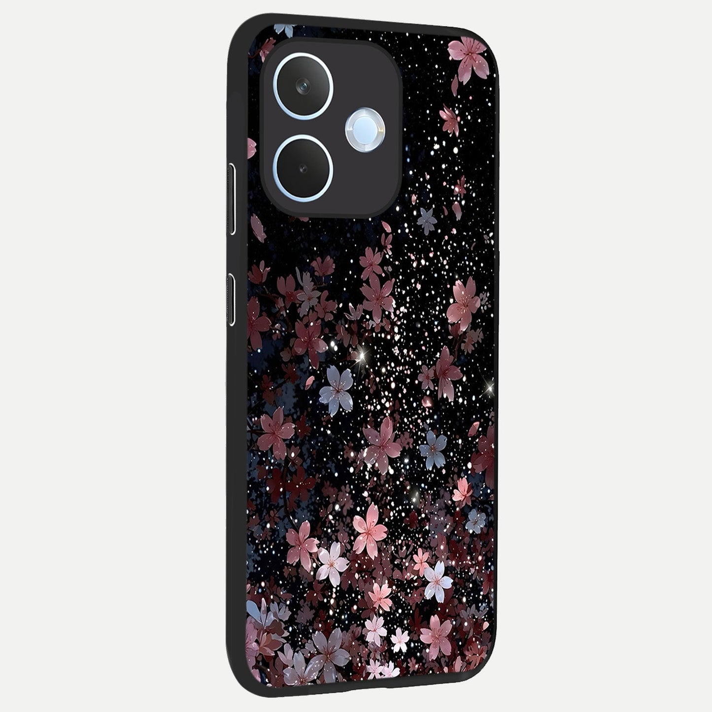 Starlit Flower Dreams back cover For Oppo Reno 15 Pro mini slim fit glass case with vibrant aesthetic design