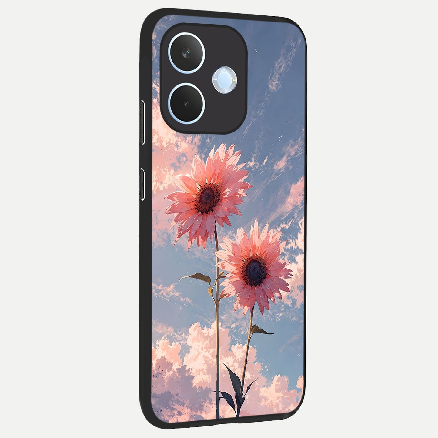 Sun Moon Balance back cover For Oppo Reno 15 Pro mini slim fit glass case with vibrant aesthetic design