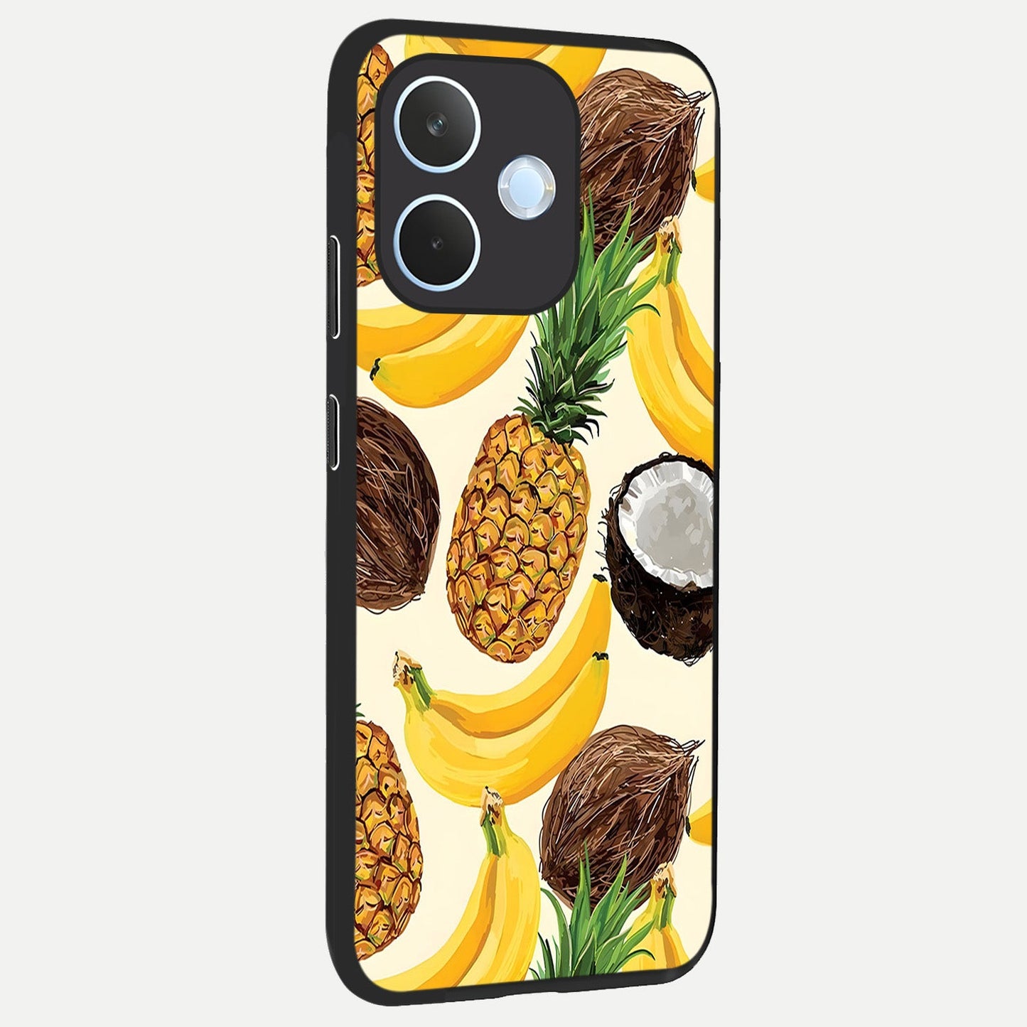Tropical Fruit Mood back cover For Oppo Reno 15 Pro mini slim fit glass case with vibrant aesthetic design