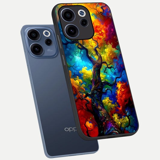Colorful Soda Bottles phone case For Oppo Reno 15c showing premium glass back cover with detailed artwork