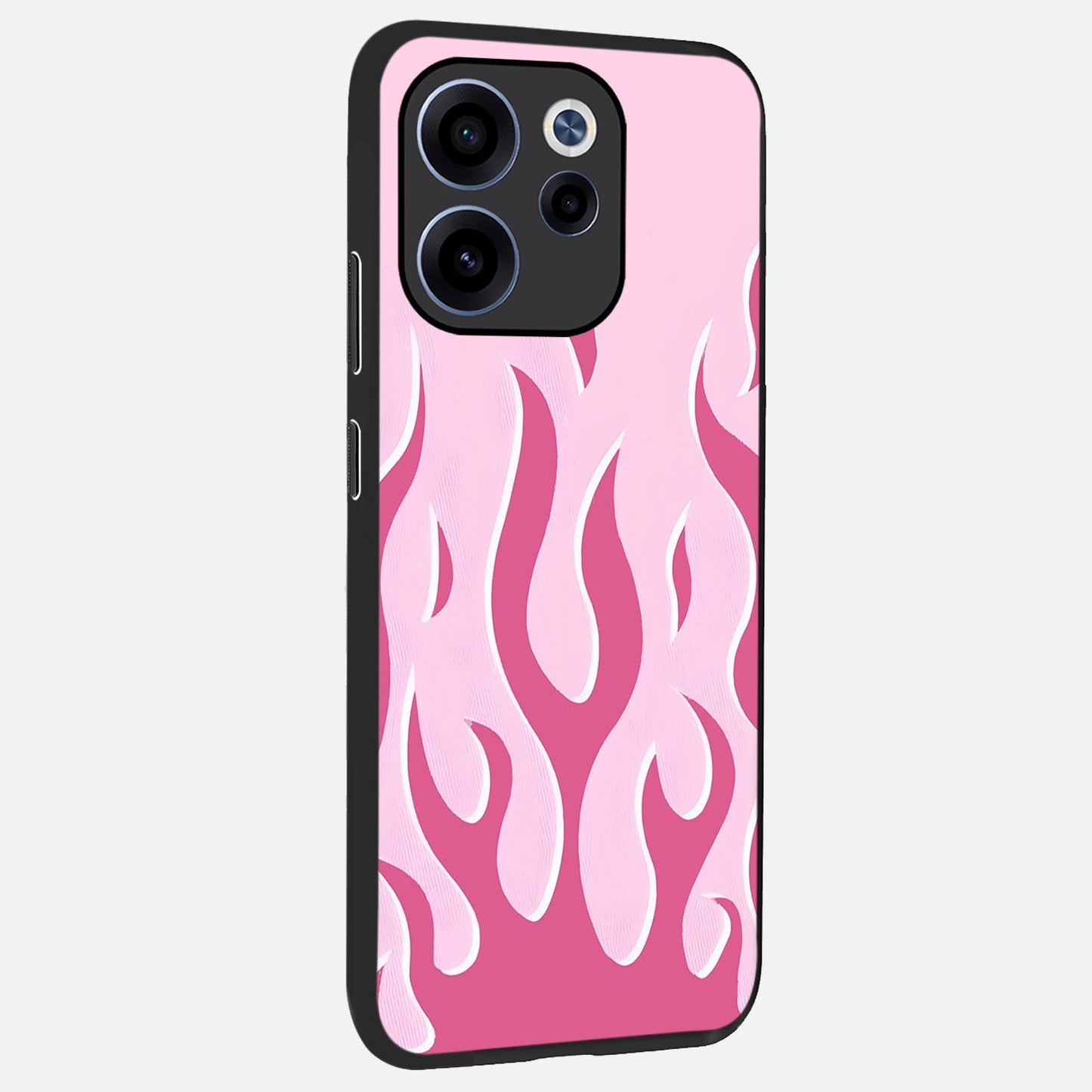 Blush Flame Energy back cover For Oppo Reno 15c slim fit glass case with vibrant aesthetic design