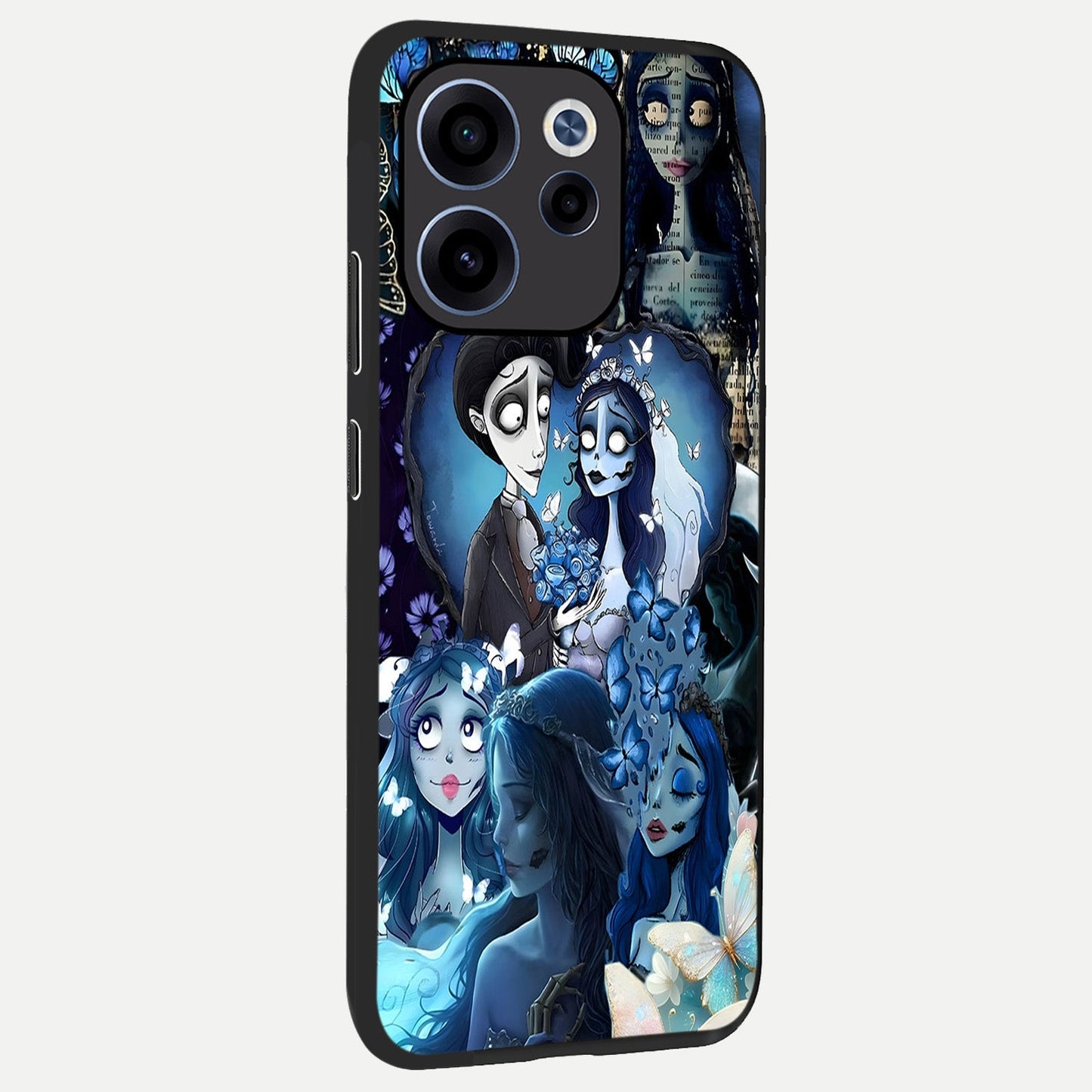 Butterfly Ghost Soul back cover For Oppo Reno 15c slim fit glass case with vibrant aesthetic design