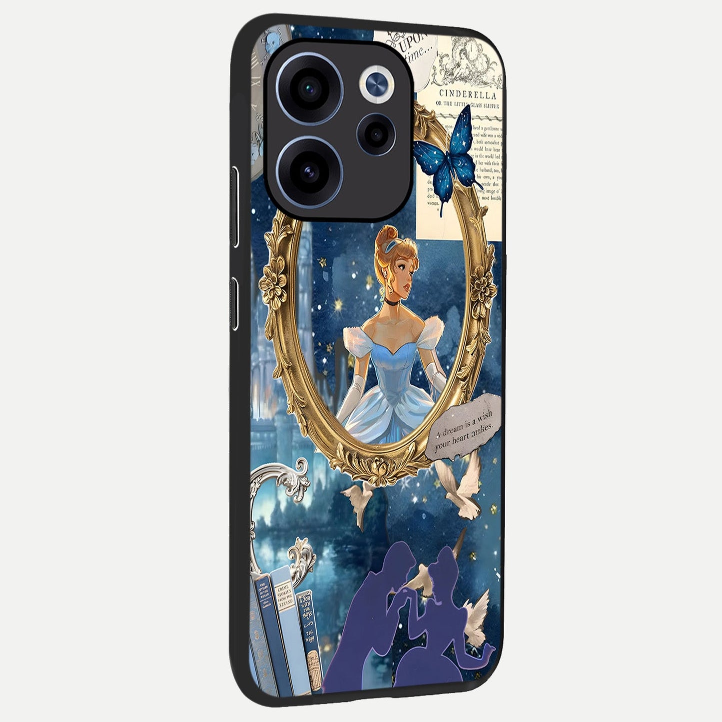 Midnight Queen back cover For Oppo Reno 15c slim fit glass case with vibrant aesthetic design