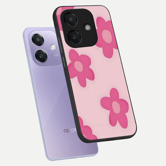 Candy Bloom Dreams phone case For Oppo A3x 5G showing premium glass back cover with detailed artwork