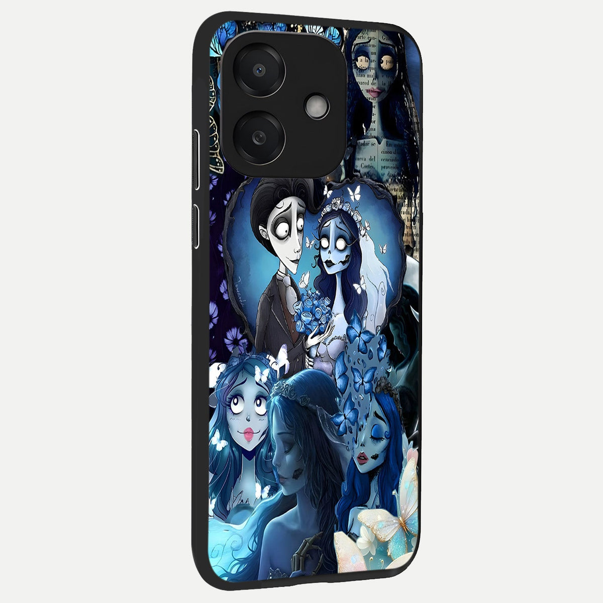 Butterfly Ghost Soul back cover For Oppo A3x 5G slim fit glass case with vibrant aesthetic design