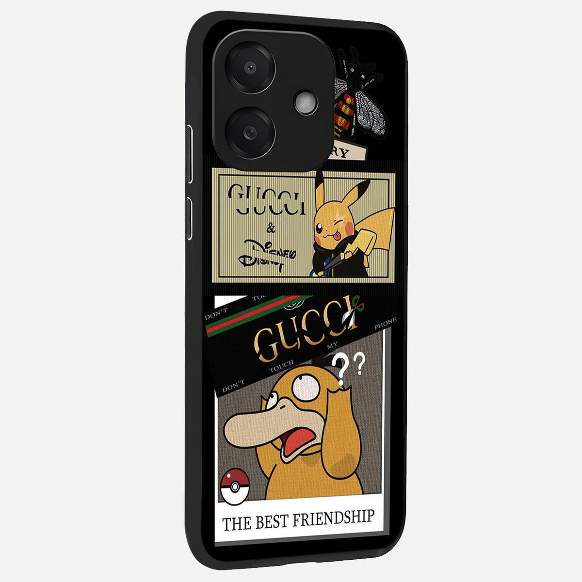 Cartoon Brand Play Mashup back cover For Oppo A3x 5G slim fit glass case with vibrant aesthetic design