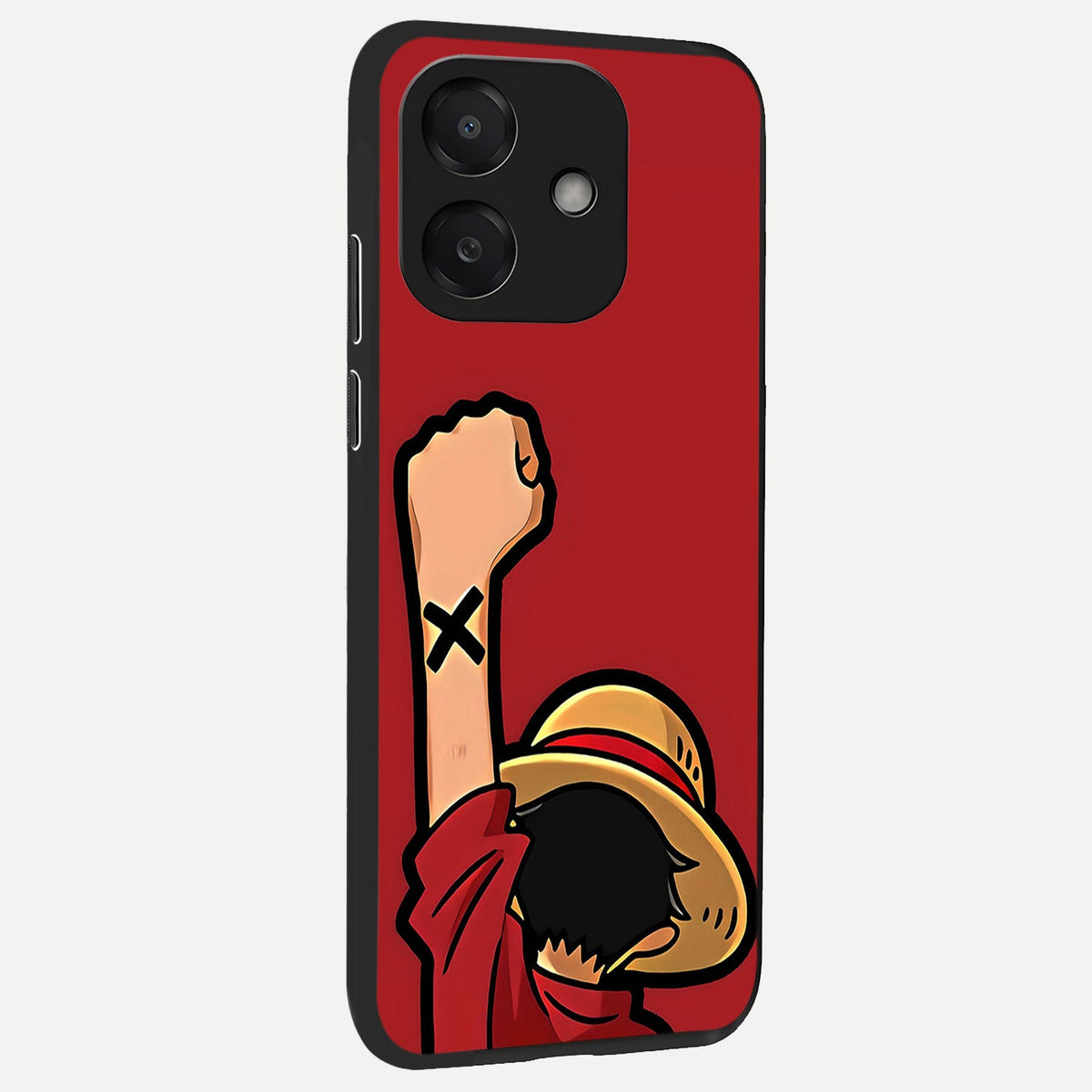 Luffy X Spirit back cover For Oppo A3x 5G slim fit glass case with vibrant aesthetic design