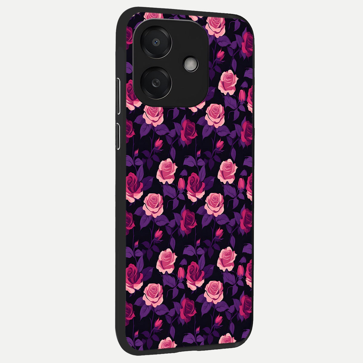Rose Garden Twilight back cover For Oppo A3x 5G slim fit glass case with vibrant aesthetic design
