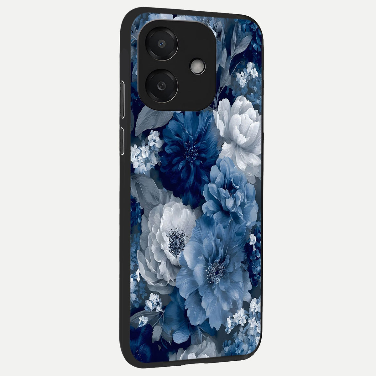 Royal Bloom Garden back cover For Oppo A3x 5G slim fit glass case with vibrant aesthetic design