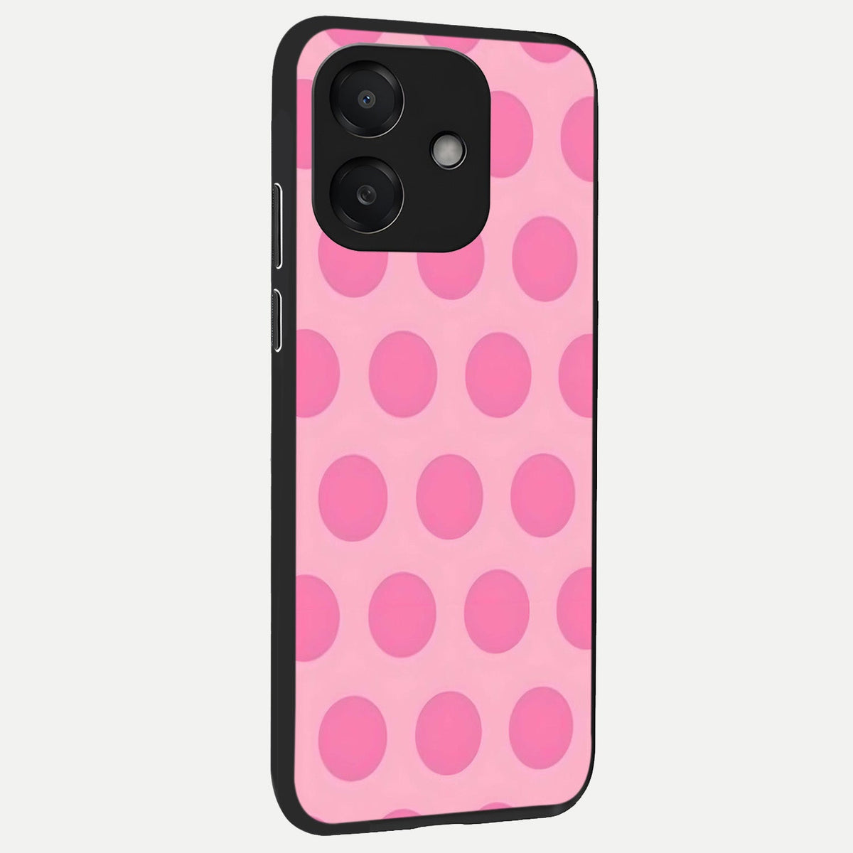 Sweet Dot Dreams back cover For Oppo A3x 5G slim fit glass case with vibrant aesthetic design