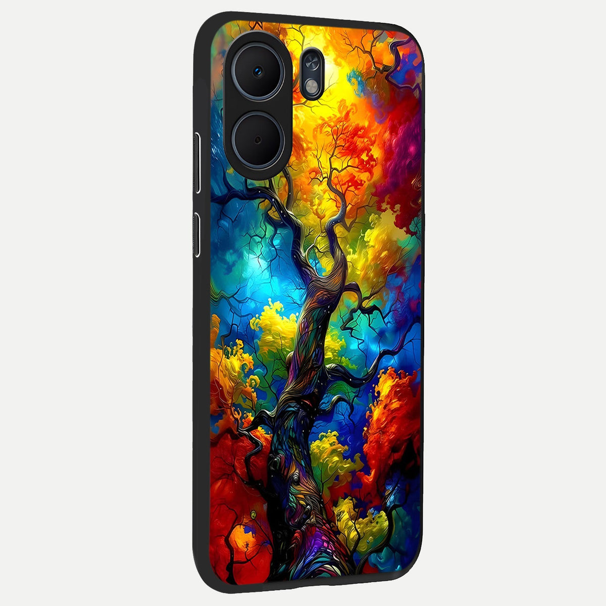 Colorful Soda Bottles back cover For Oppo A5x 5G slim fit glass case with vibrant aesthetic design