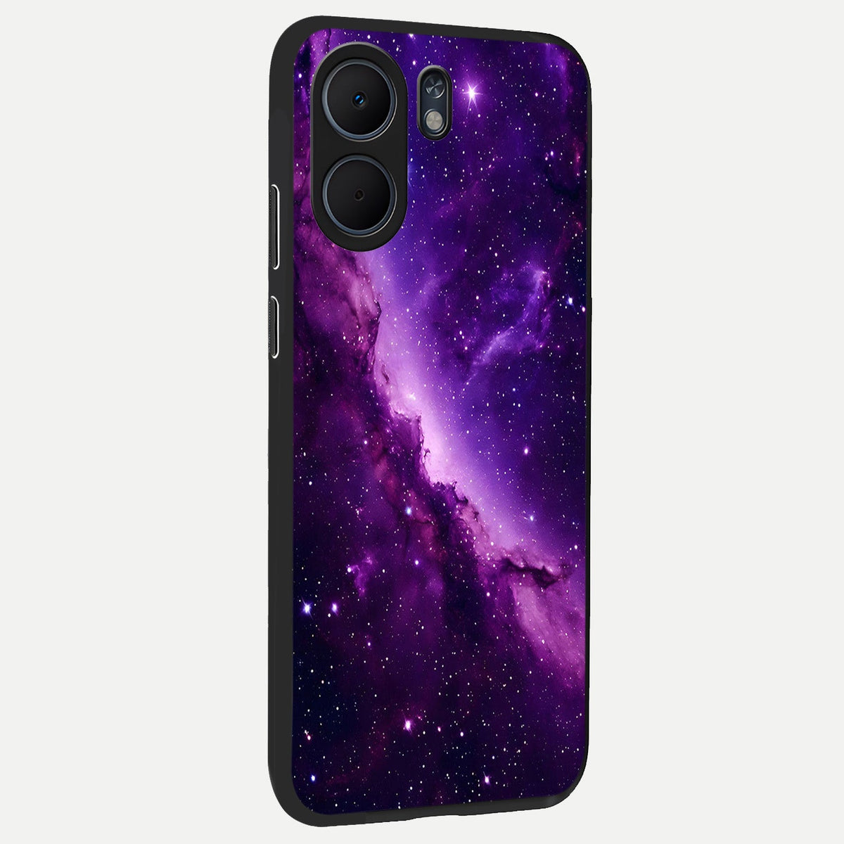 Purple Shade Sky back cover For Oppo A5x 5G slim fit glass case with vibrant aesthetic design
