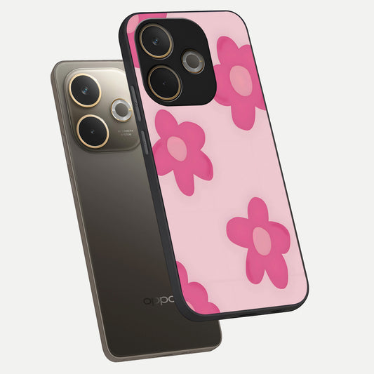 Candy Bloom Dreams phone case For Oppo A5 Pro showing premium glass back cover with detailed artwork