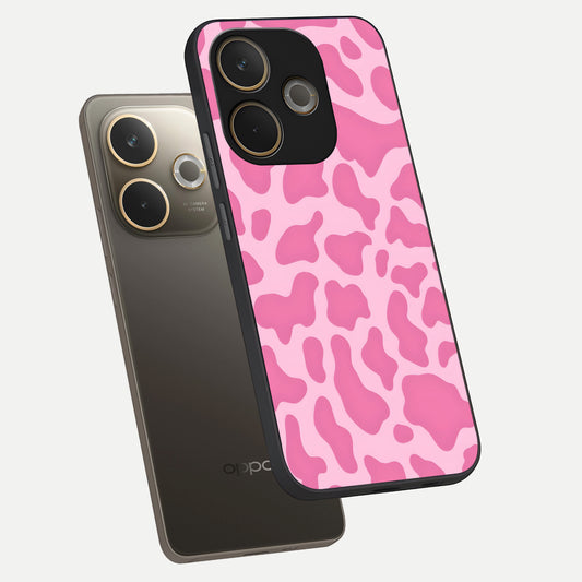 Pinkish Scenery phone case For Oppo A5 Pro showing premium glass back cover with detailed artwork