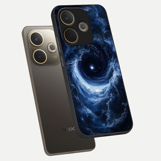Stunning Galaxy phone case For Oppo A5 Pro showing premium glass back cover with detailed artwork