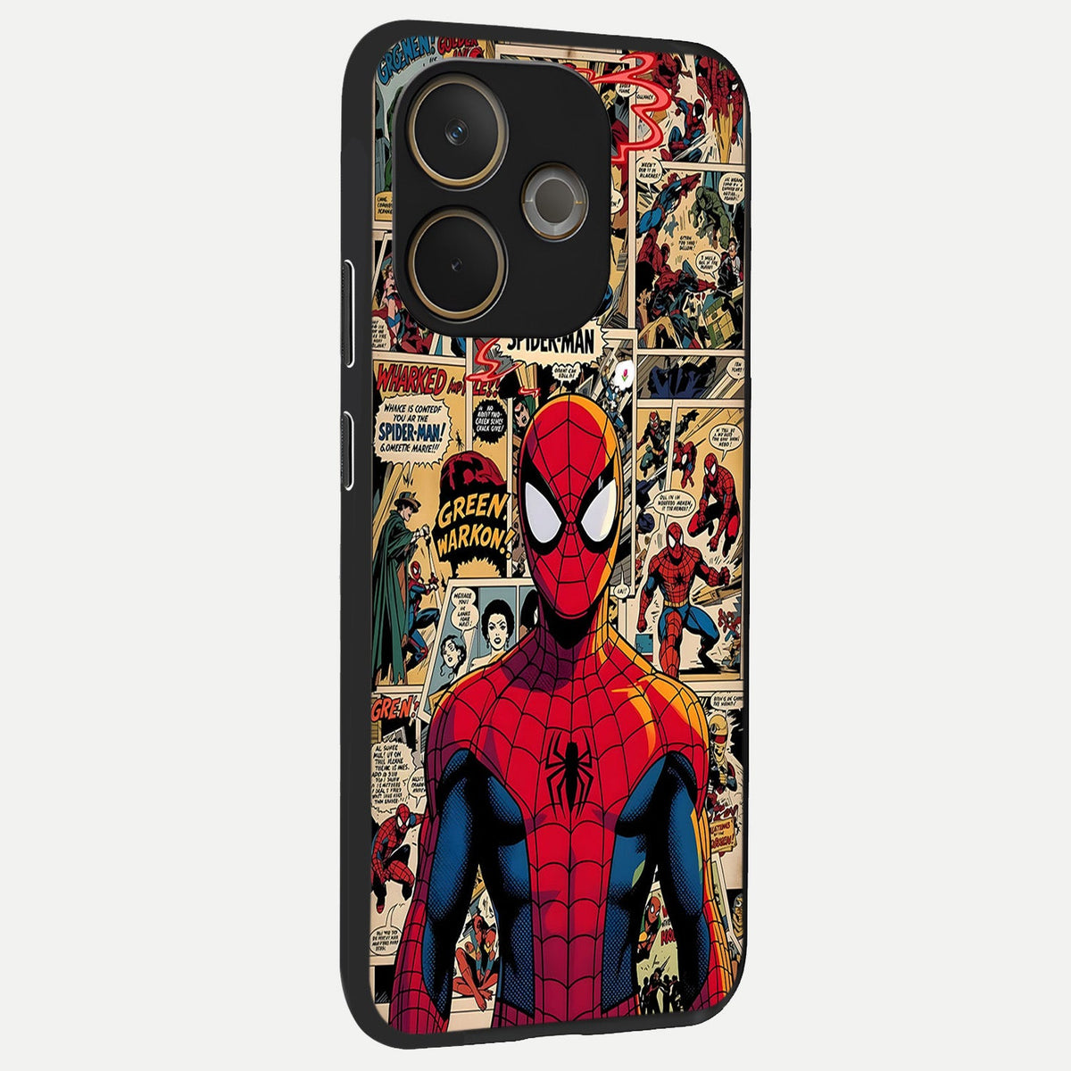 Aesthetic Spider back cover For Oppo A5 Pro slim fit glass case with vibrant aesthetic design