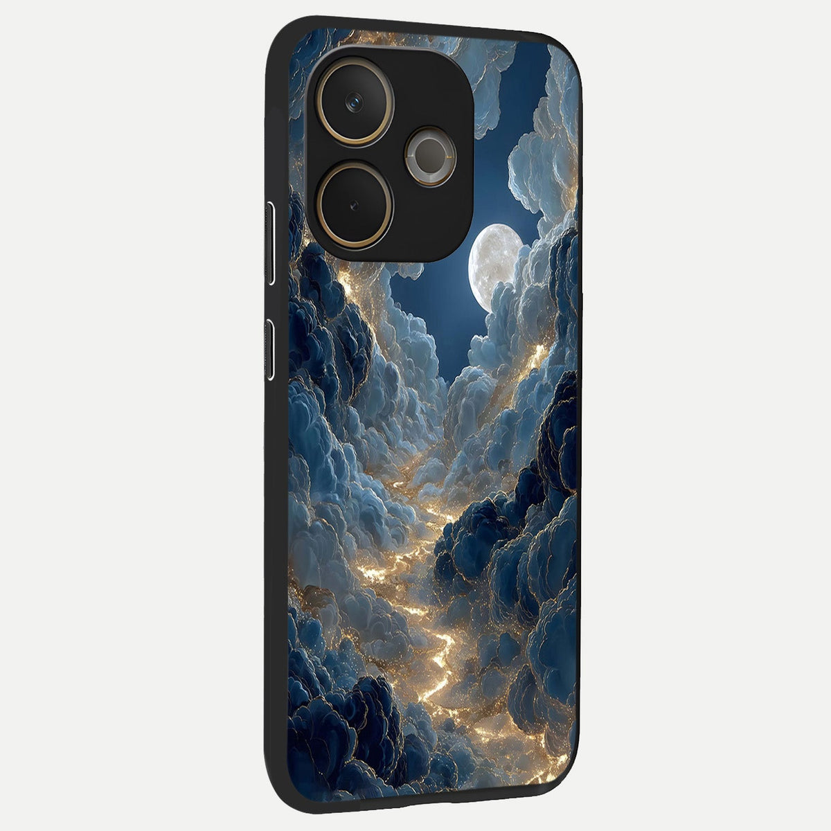 Celestial Cloud Road back cover For Oppo A5 Pro slim fit glass case with vibrant aesthetic design