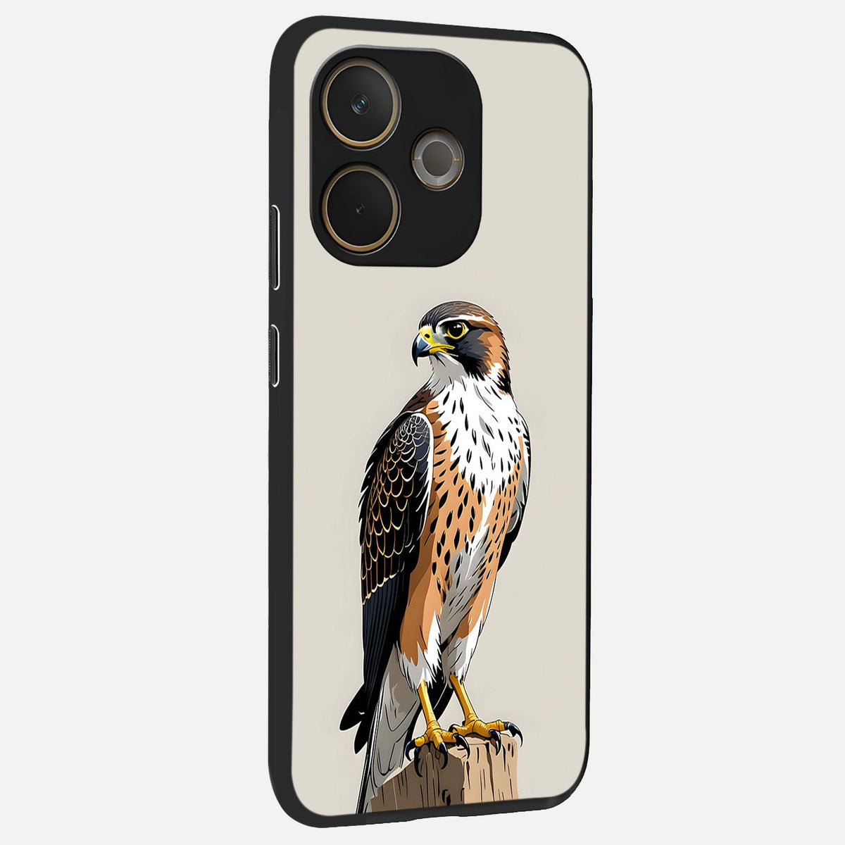 Clever Eagle back cover For Oppo A5 Pro slim fit glass case with vibrant aesthetic design