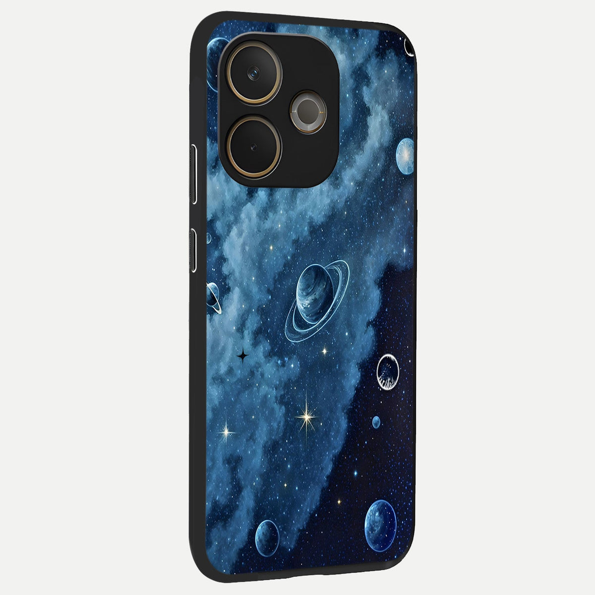 Galaxy Dream Space back cover For Oppo A5 Pro slim fit glass case with vibrant aesthetic design