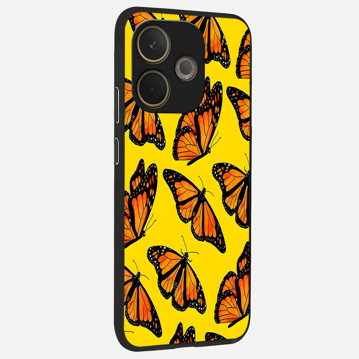 Golden Wing Flight back cover For Oppo A5 Pro slim fit glass case with vibrant aesthetic design