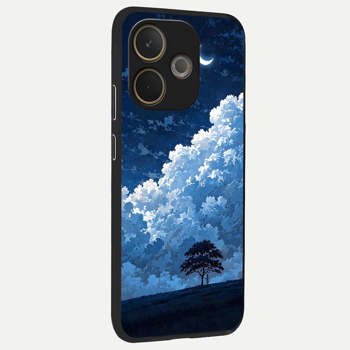 Midnight Sky Serenity back cover For Oppo A5 Pro slim fit glass case with vibrant aesthetic design