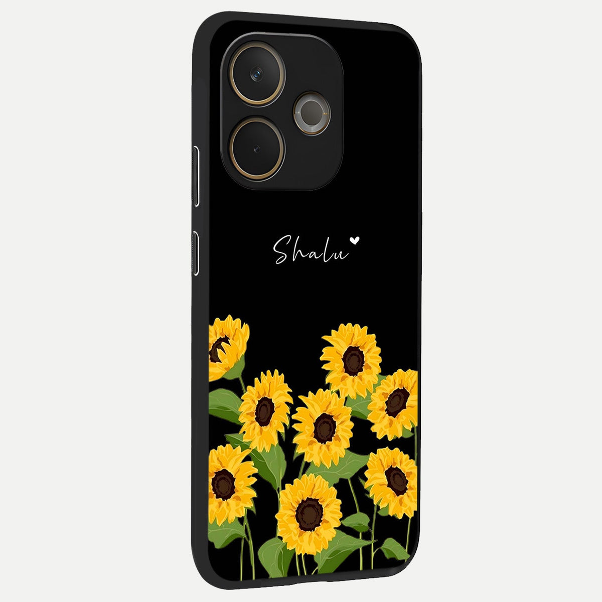 Sunflower Sky Bloom back cover For Oppo A5 Pro slim fit glass case with vibrant aesthetic design