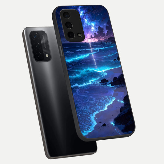 Classic Damn Look phone case For Oppo A74 5G showing premium glass back cover with detailed artwork