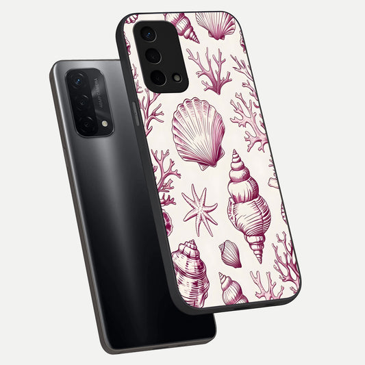 Pink Power Sparks phone case For Oppo A74 5G showing premium glass back cover with detailed artwork