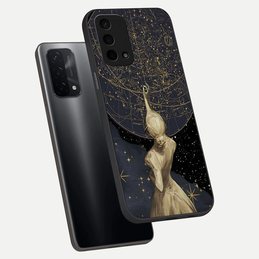 Taylor Swift Girl phone case For Oppo A74 5G showing premium glass back cover with detailed artwork
