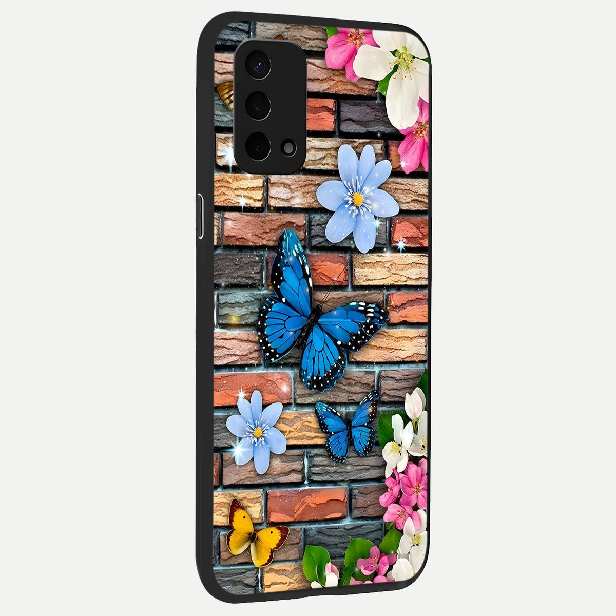 Brick Bloom Flight back cover For Oppo A74 5G slim fit glass case with vibrant aesthetic design