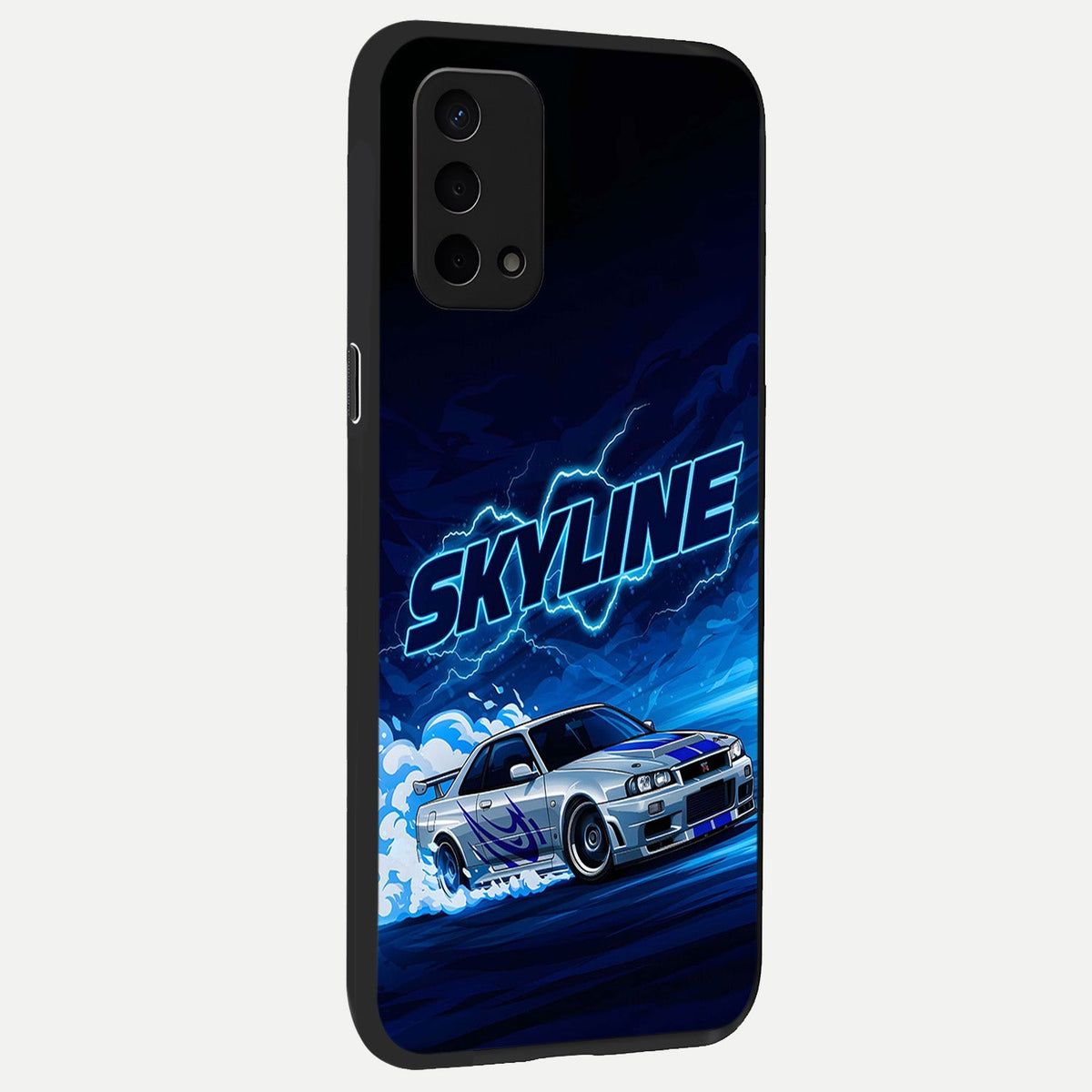 Neon Drift Beast back cover For Oppo A74 5G slim fit glass case with vibrant aesthetic design