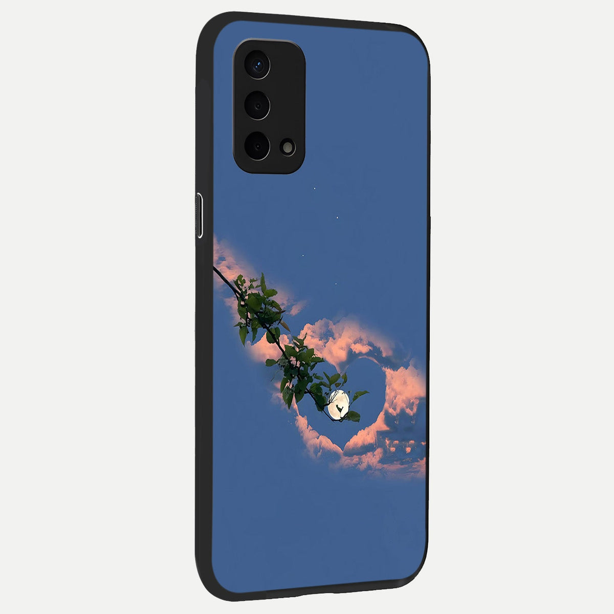 Sky Under Tree back cover For Oppo A74 5G slim fit glass case with vibrant aesthetic design