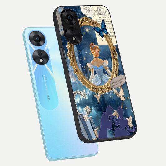 Midnight Queen phone case For Oppo A78 5G showing premium glass back cover with detailed artwork
