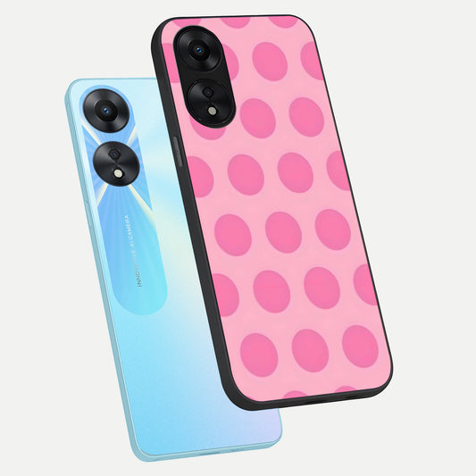 Sweet Dot Dreams phone case For Oppo A78 5G showing premium glass back cover with detailed artwork