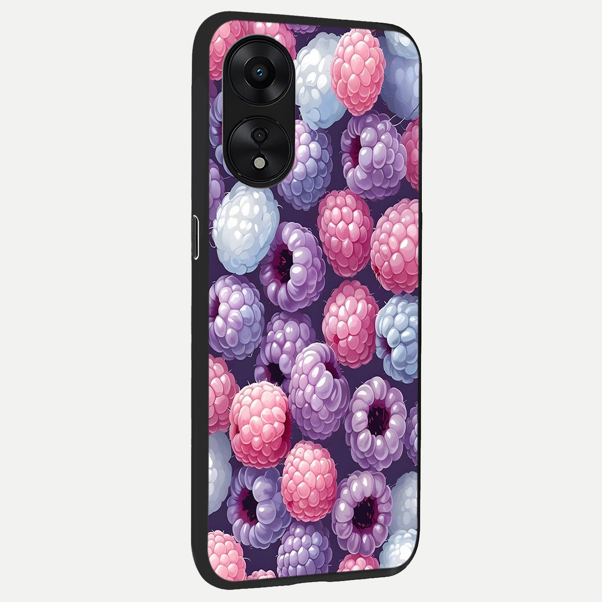 Berry Candy Pop back cover For Oppo A78 5G slim fit glass case with vibrant aesthetic design
