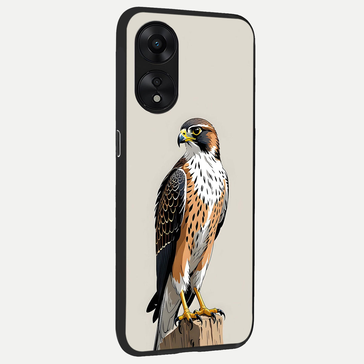 Clever Eagle back cover For Oppo A78 5G slim fit glass case with vibrant aesthetic design