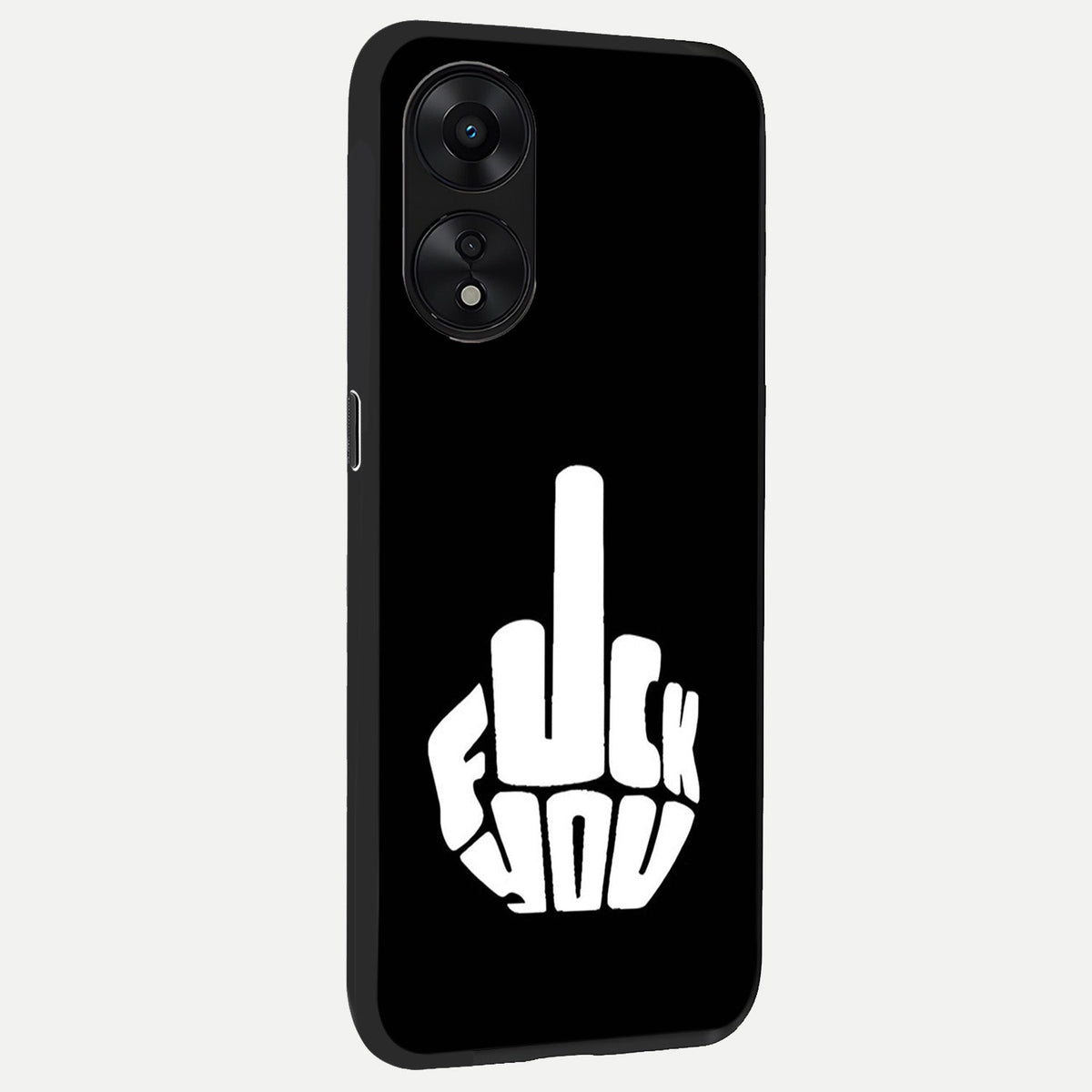Rebel Mode On back cover For Oppo A78 5G slim fit glass case with vibrant aesthetic design