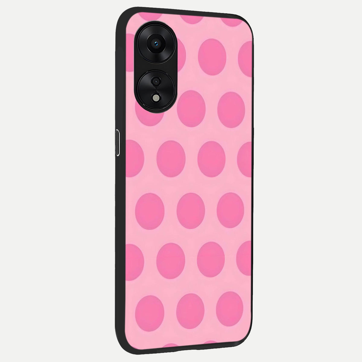 Sweet Dot Dreams back cover For Oppo A78 5G slim fit glass case with vibrant aesthetic design