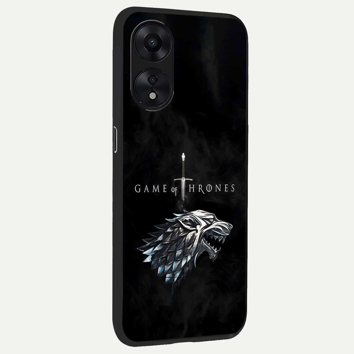 Throne Wolf Legacy back cover For Oppo A78 5G slim fit glass case with vibrant aesthetic design