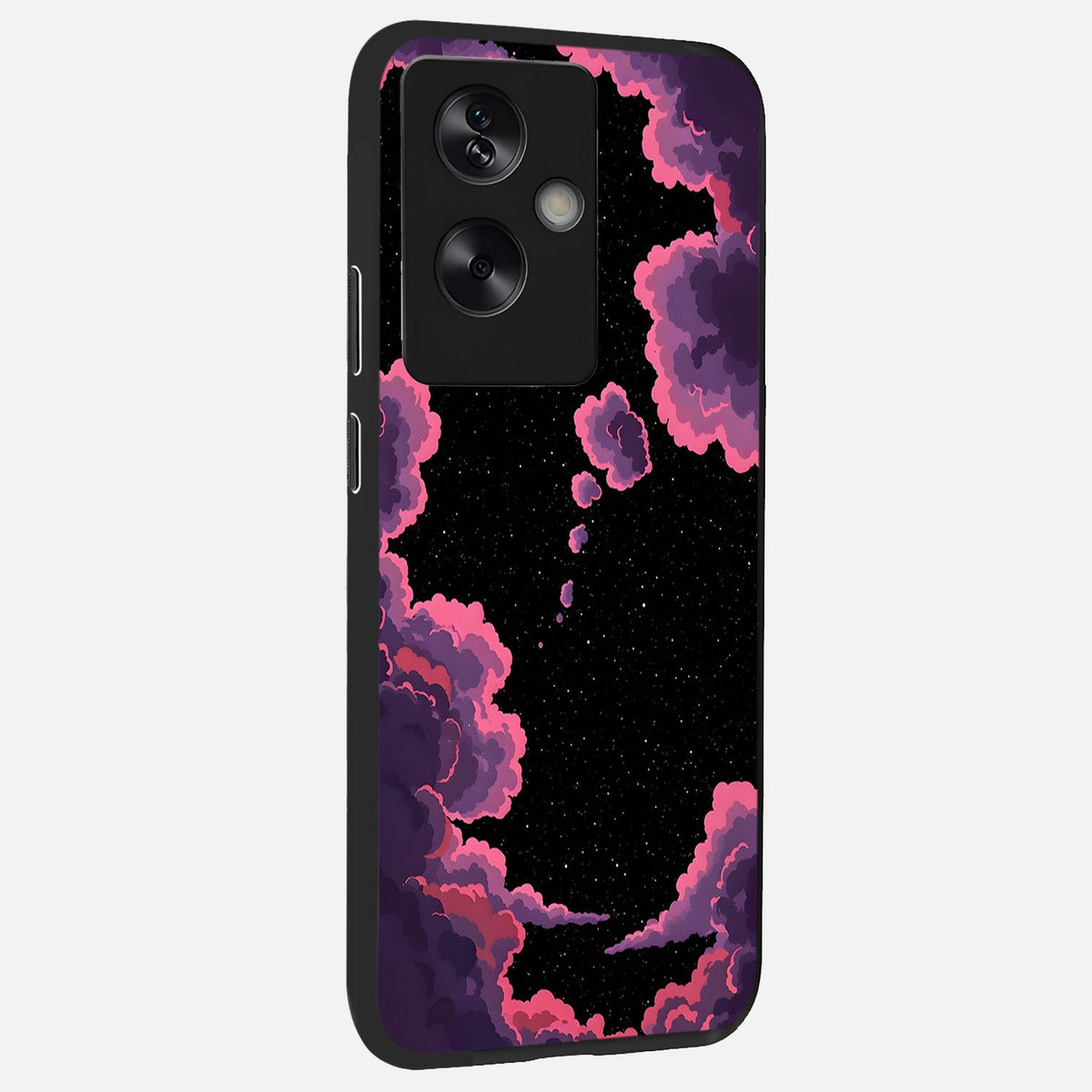 Cosmic Cloud Journey back cover For Oppo A79 slim fit glass case with vibrant aesthetic design