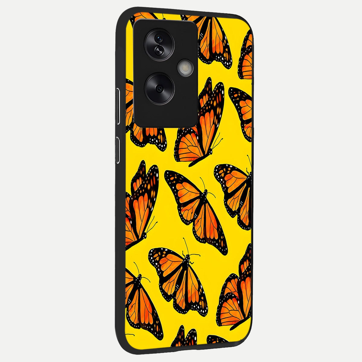 Golden Wing Flight back cover For Oppo A79 slim fit glass case with vibrant aesthetic design