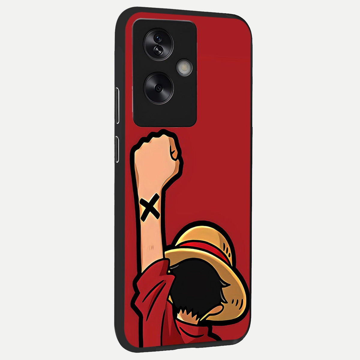 Luffy X Spirit back cover For Oppo A79 slim fit glass case with vibrant aesthetic design