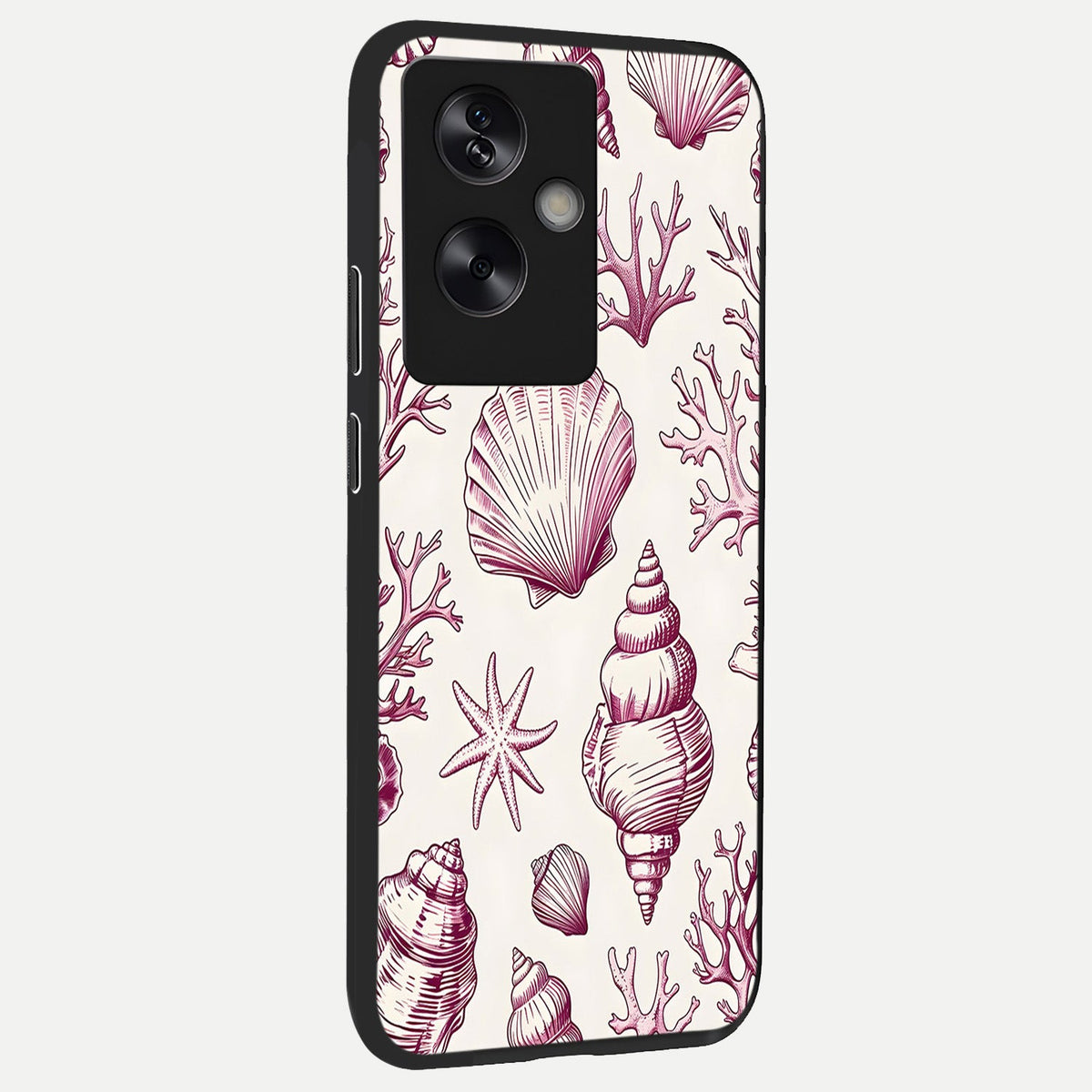 Pink Power Sparks back cover For Oppo A79 slim fit glass case with vibrant aesthetic design