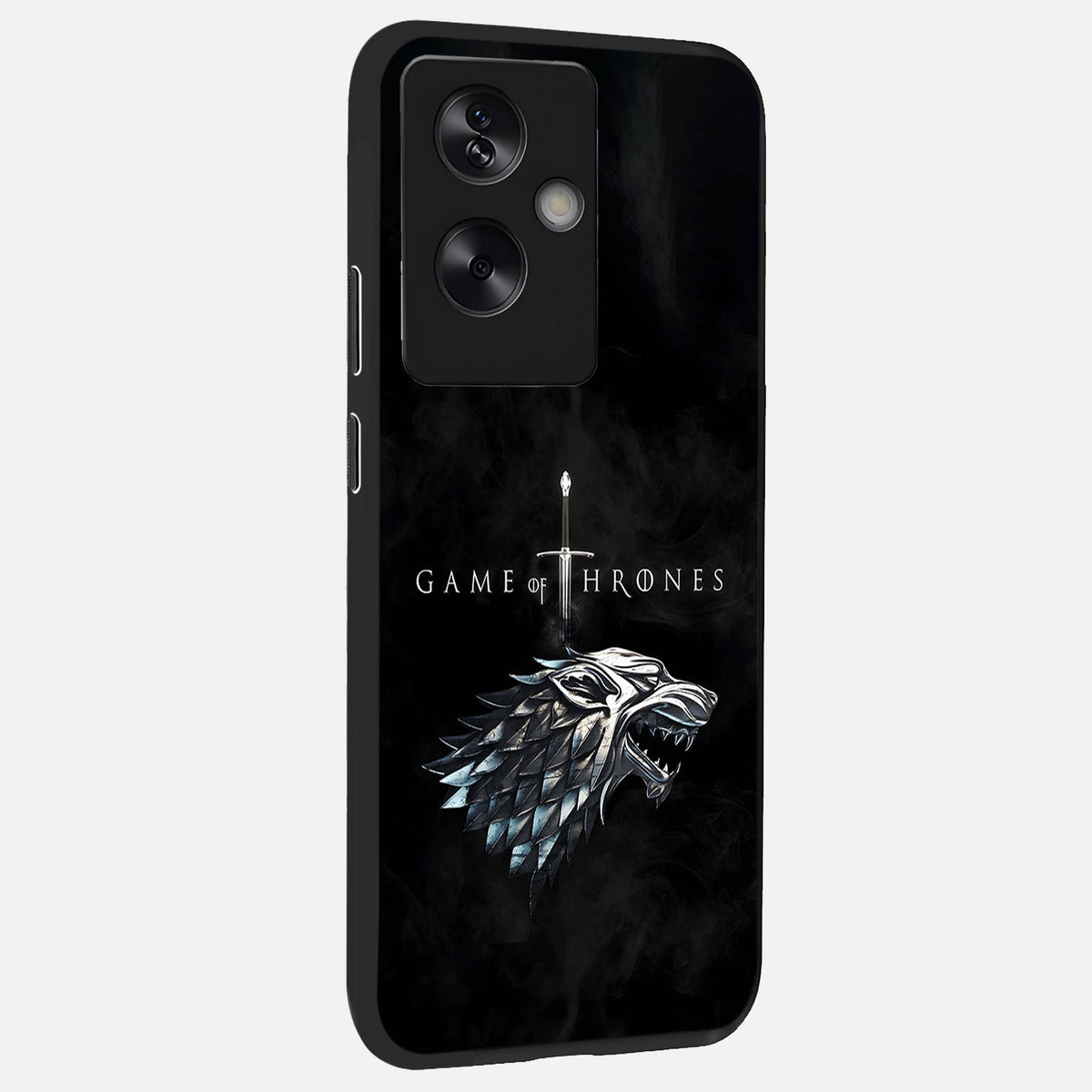 Throne Wolf Legacy back cover For Oppo A79 slim fit glass case with vibrant aesthetic design