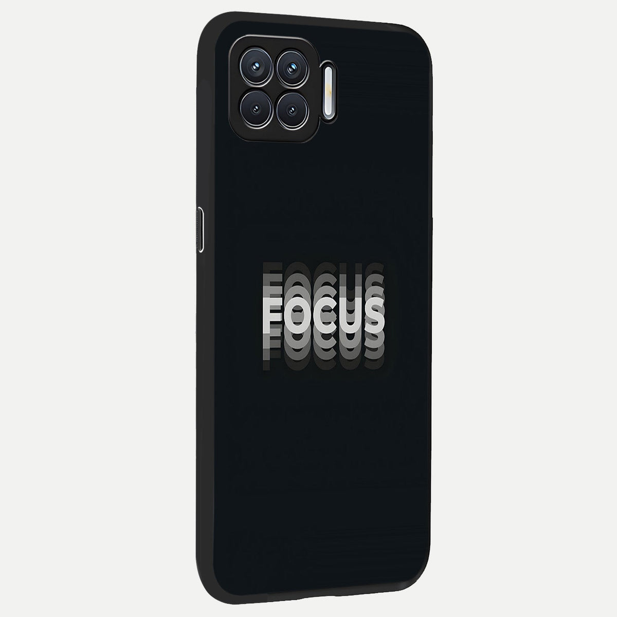 Mono Focus Vision back cover For Oppo F17 slim fit glass case with vibrant aesthetic design
