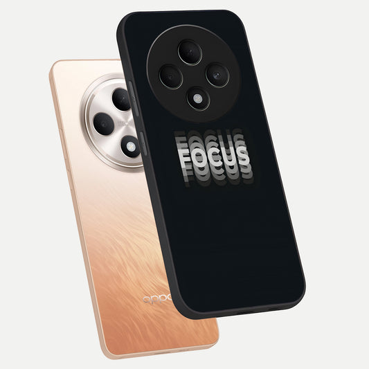 Mono Focus Vision phone case For Oppo F27 5G showing premium glass back cover with detailed artwork