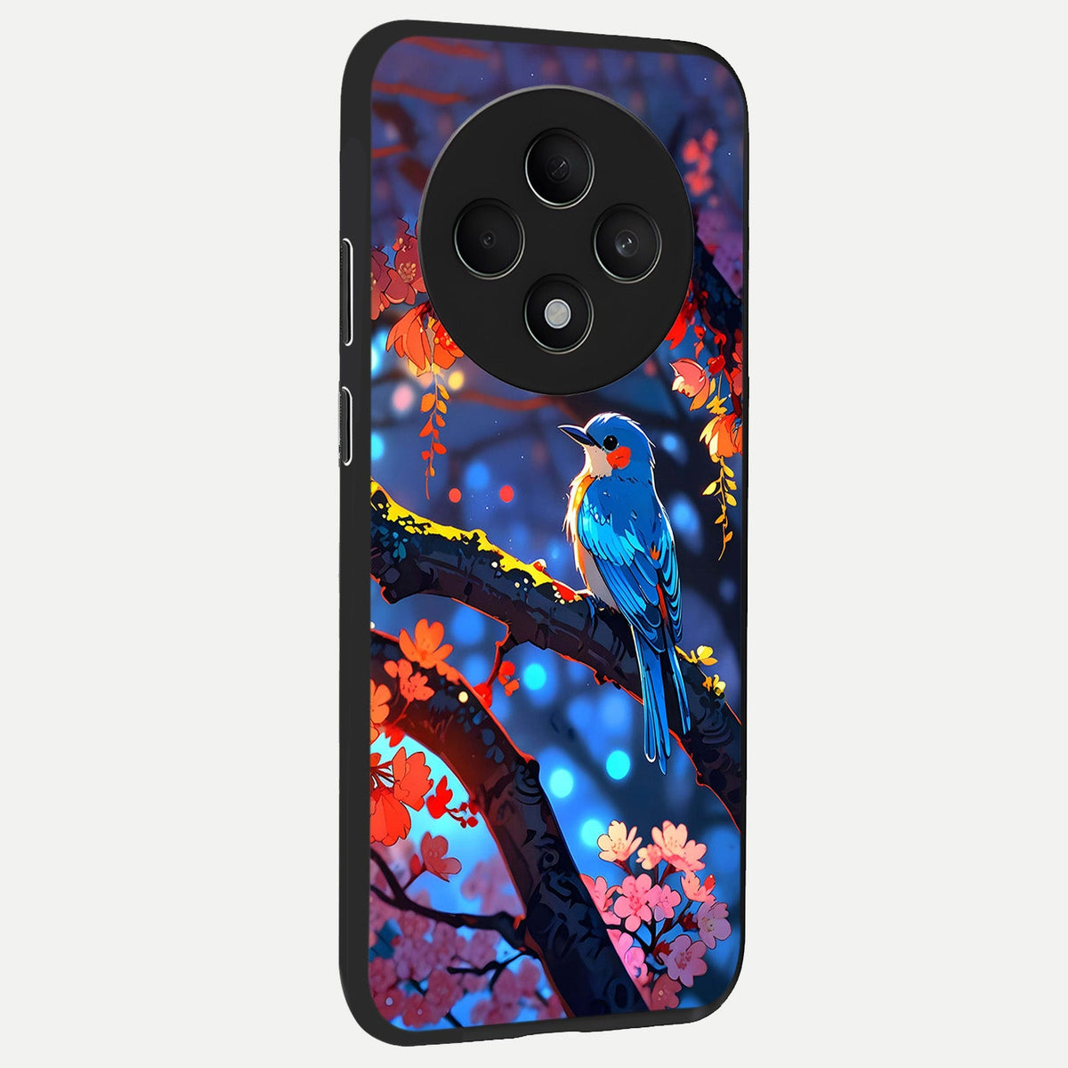 Blooming Water Drift back cover For Oppo F27 5G slim fit glass case with vibrant aesthetic design