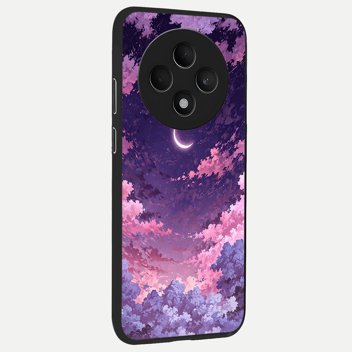 Sky Drift Clouds back cover For Oppo F27 5G slim fit glass case with vibrant aesthetic design