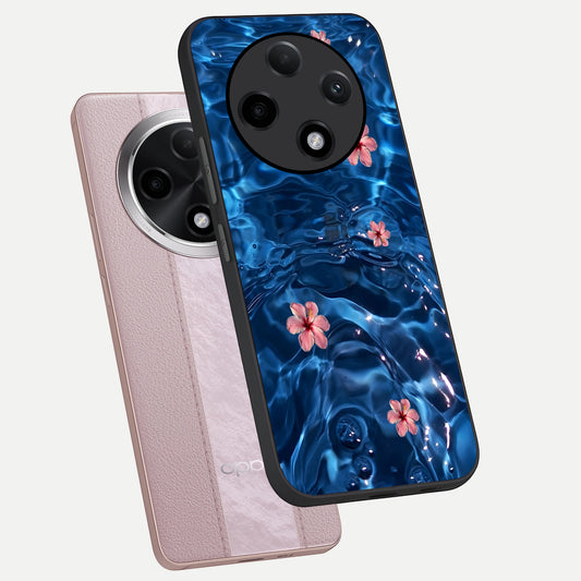 Bloom Thread Art phone case For Oppo F27 Pro Plus showing premium glass back cover with detailed artwork